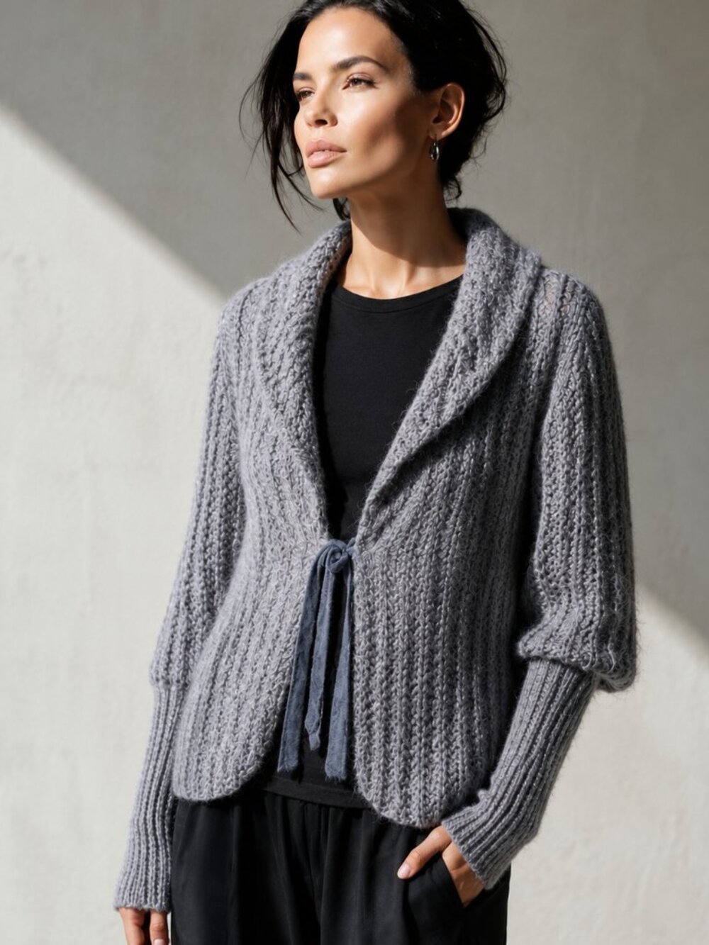 Solola (Paris) Wool blend cardigan jacket, fully lined